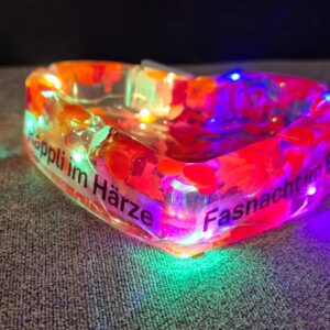 Aeschenbecher - Herzform - mit Licht